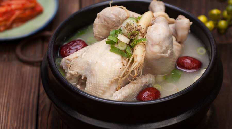 Nhân Sâm Tươi Hàn Quốc nấu súp Samgyetang 1