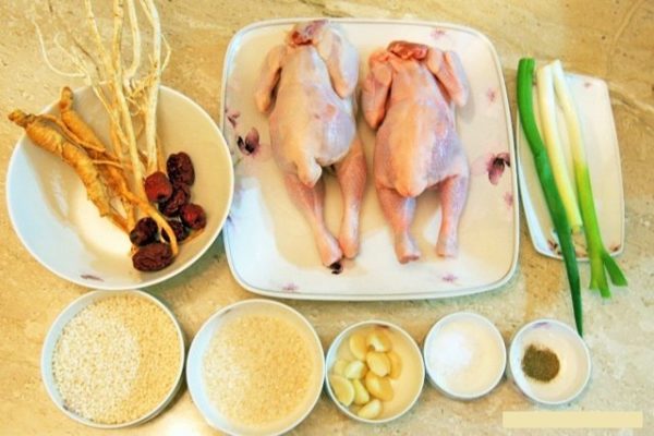 Nhân Sâm Tươi Hàn Quốc nấu súp Samgyetang 3