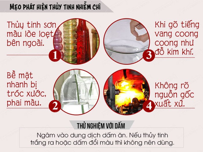 Mẹo nhận biết bình thủy tinh ngâm rượu sâm nhiễm chì 3